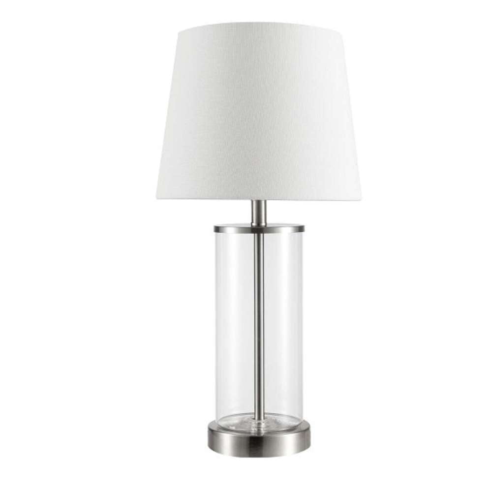 

Globe Electric Table Lamp 21" White 10W A19 Base Maya 1 Light