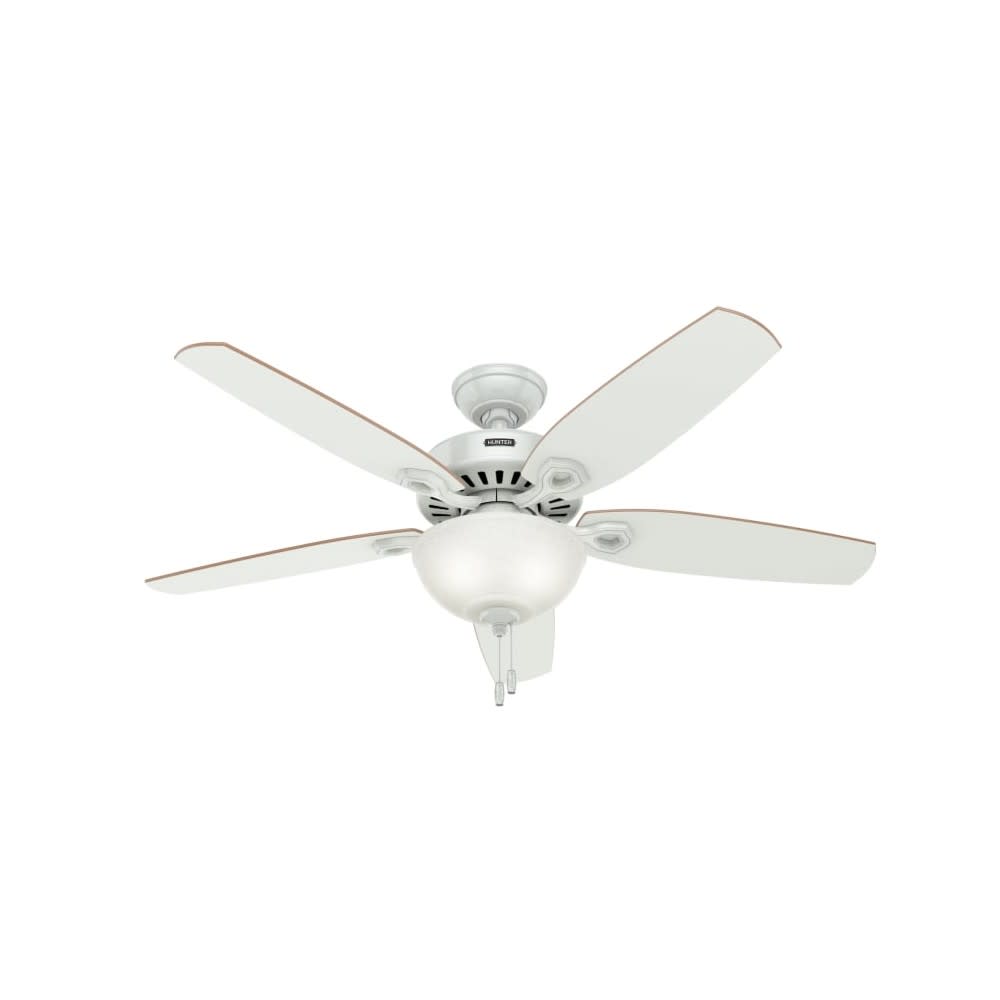 

Hunter Fan Builder Deluxe Ceiling Fan 52" White White/Beech