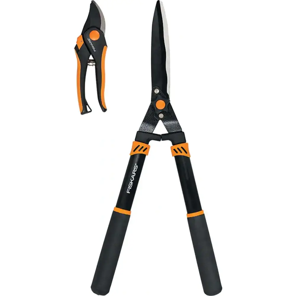 

Fiskars Hedge Shear & Pruner Set 2pc with Contour Grip Handle