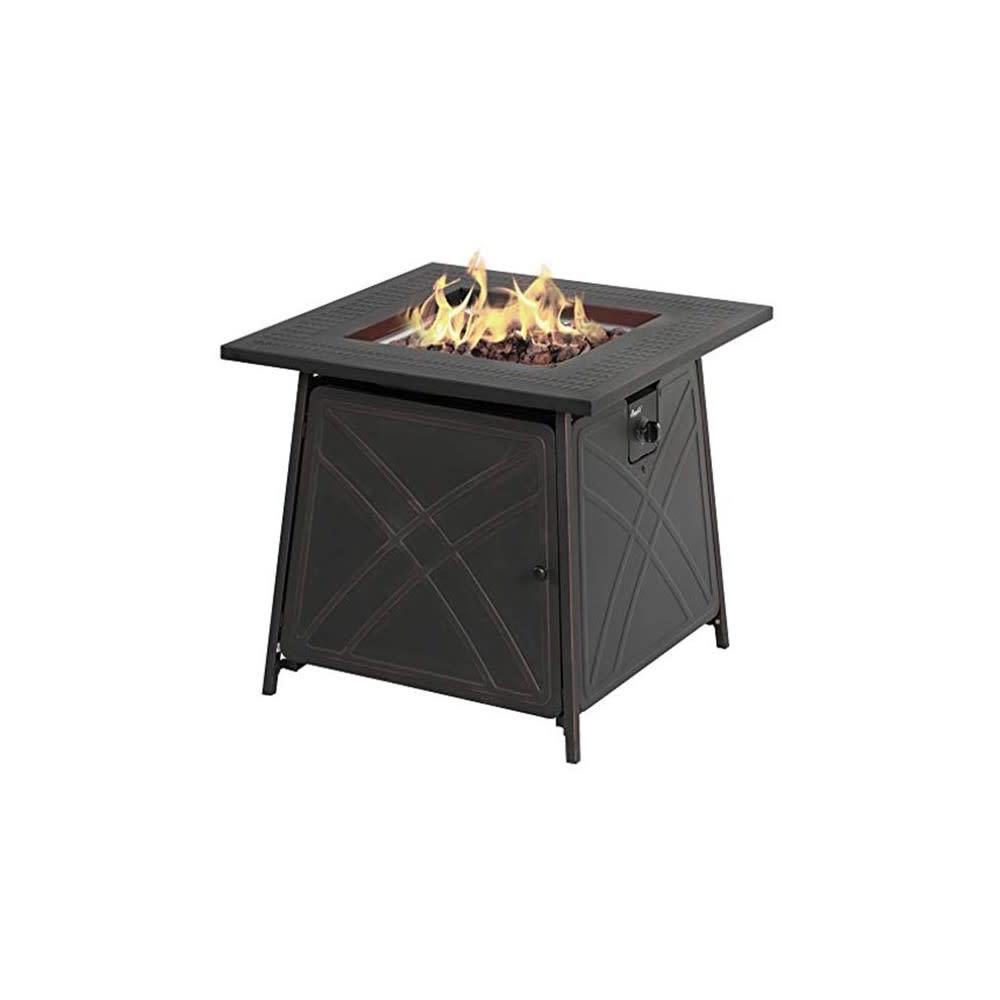

Living Accents Propane Fire Kit 28" Brown Steel Square