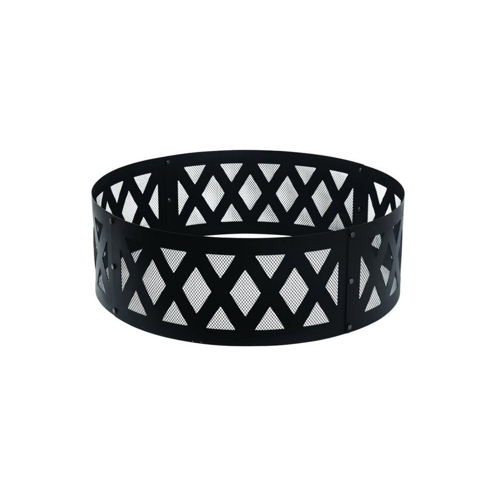 

Living Accents Round Fire Ring For Wood 36" Black Steel