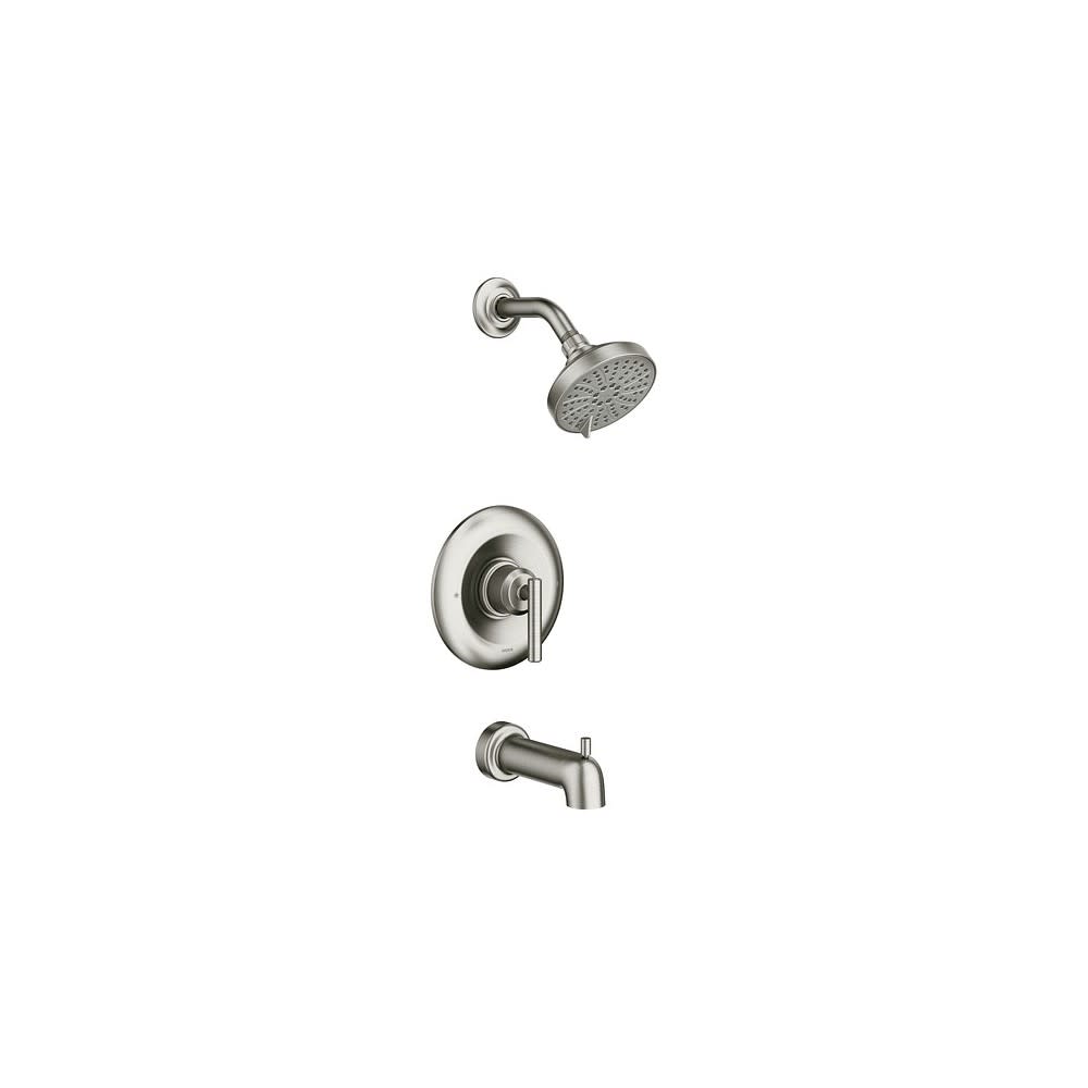 

Moen Gibson Tub/Shower Faucet Spot Resist Nickel 4.5" 1 Handle