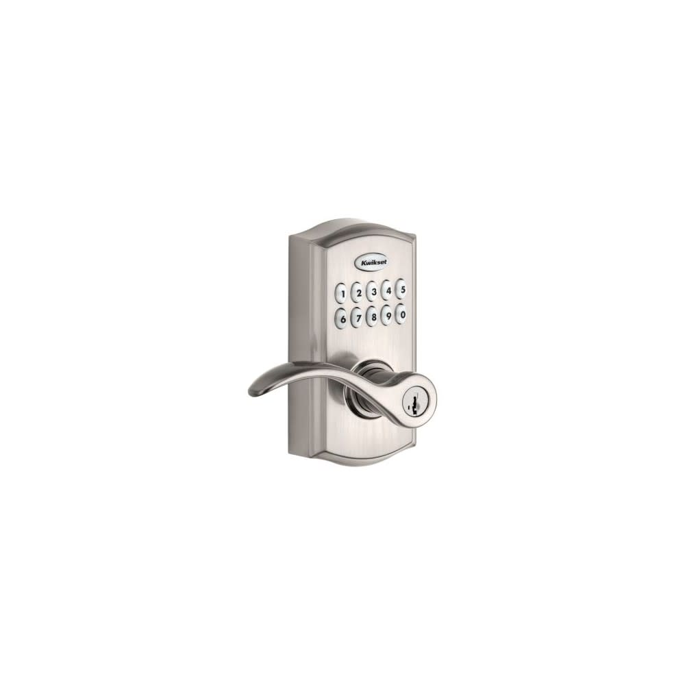 

Kwikset SmartKey Pembroke Door Lever SmartCode 955 Satin Nickel