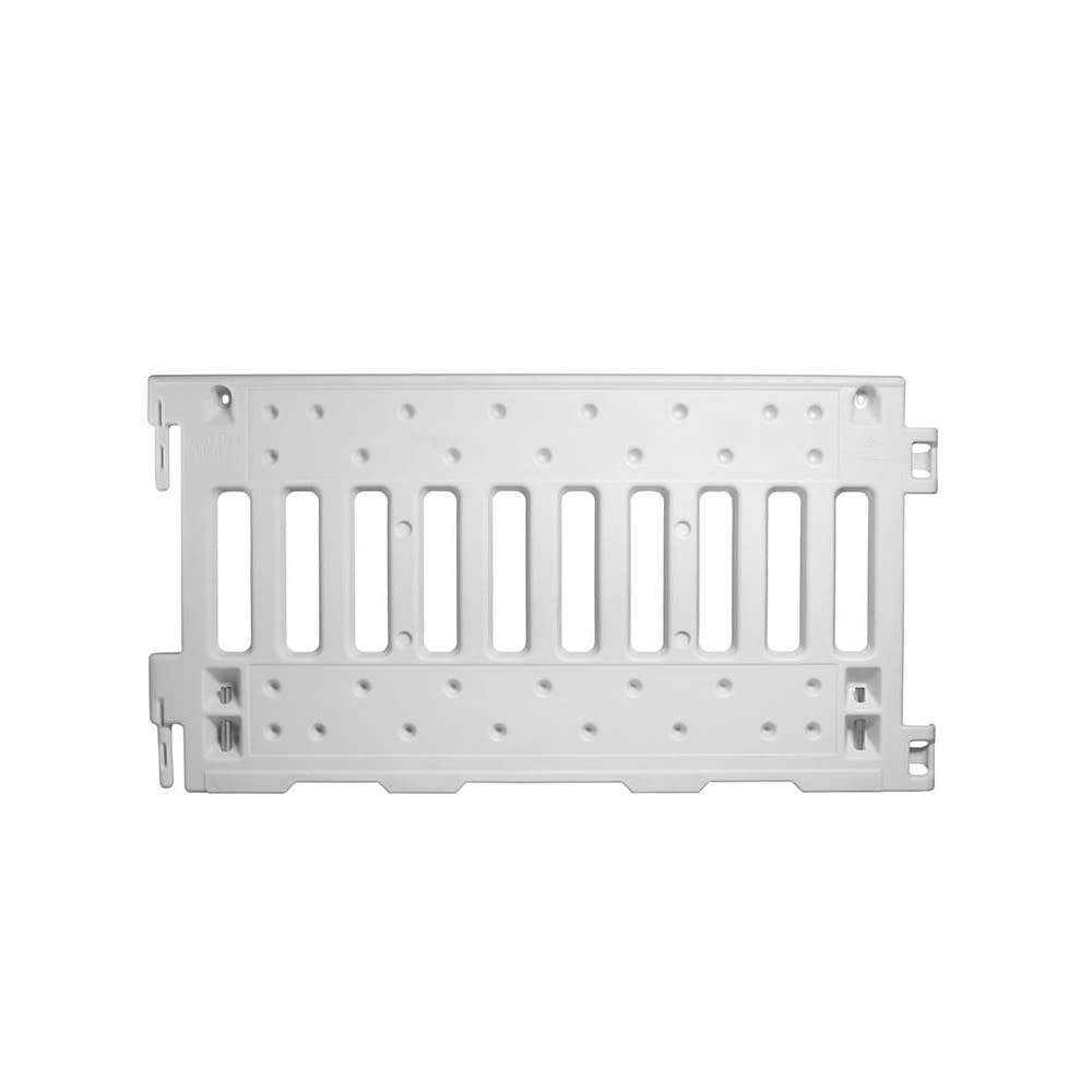 

Vizcon White UV Stabilized Polyethylene Plastic ADA Wall with Leg