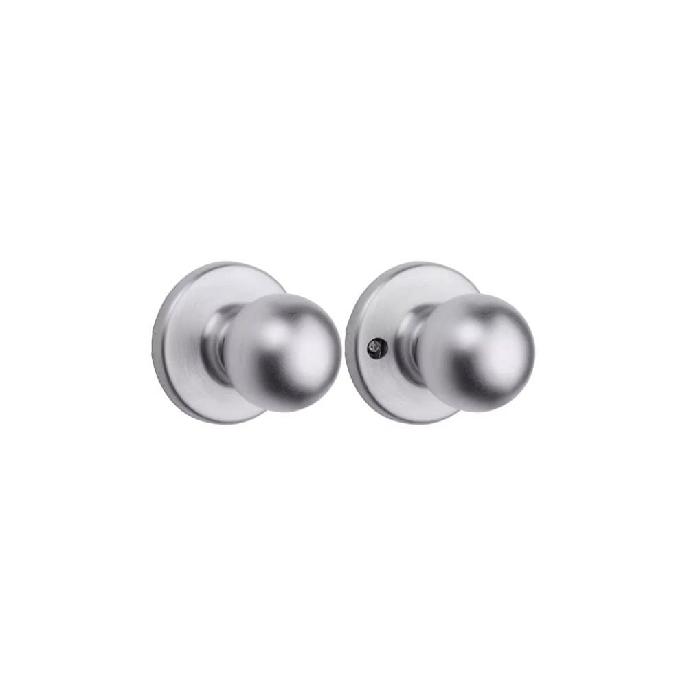 

Kwikset Satin Chrome Hall/Closet Polo Passage Door Knob Set