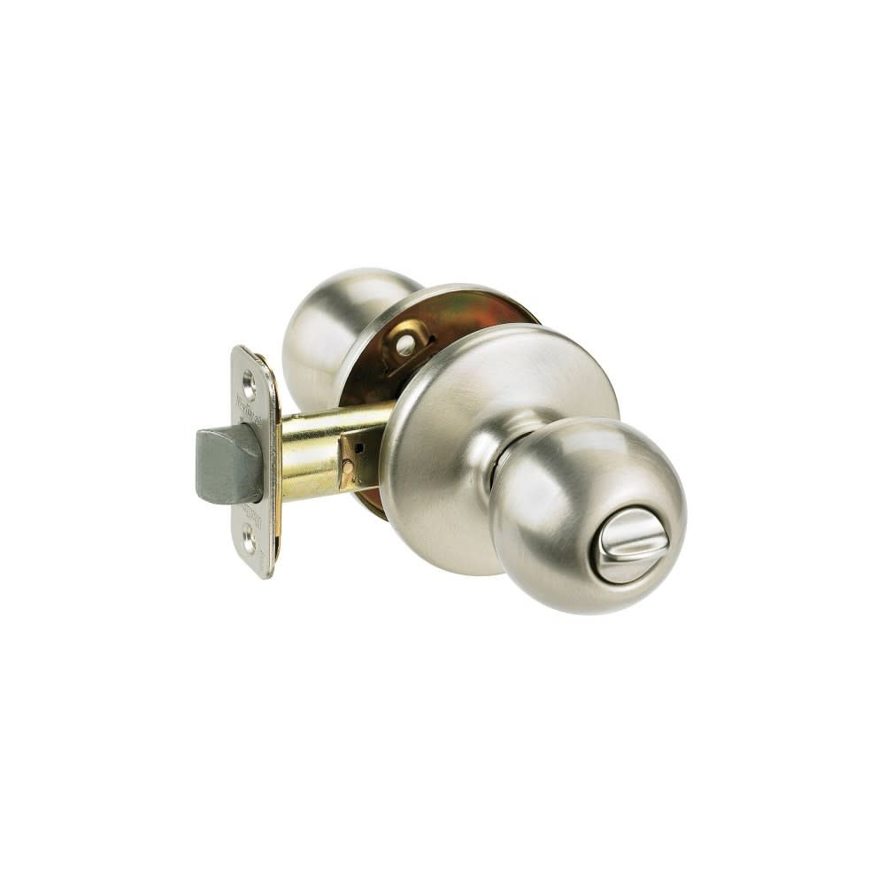

Kwikset Satin Nickel Bed/Bath Polo Privacy Door Knob Set