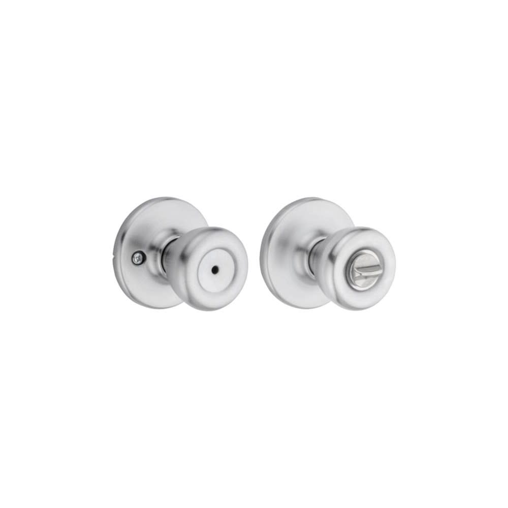 

Kwikset Satin Chrome Bed/Bath Tylo Mobile Home Privacy Door Knob Set