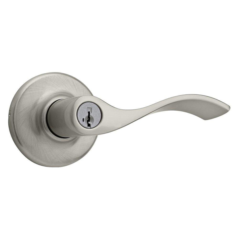 

Kwikset Satin Nickel Keyed Entry Balboa Lockset Door Lever