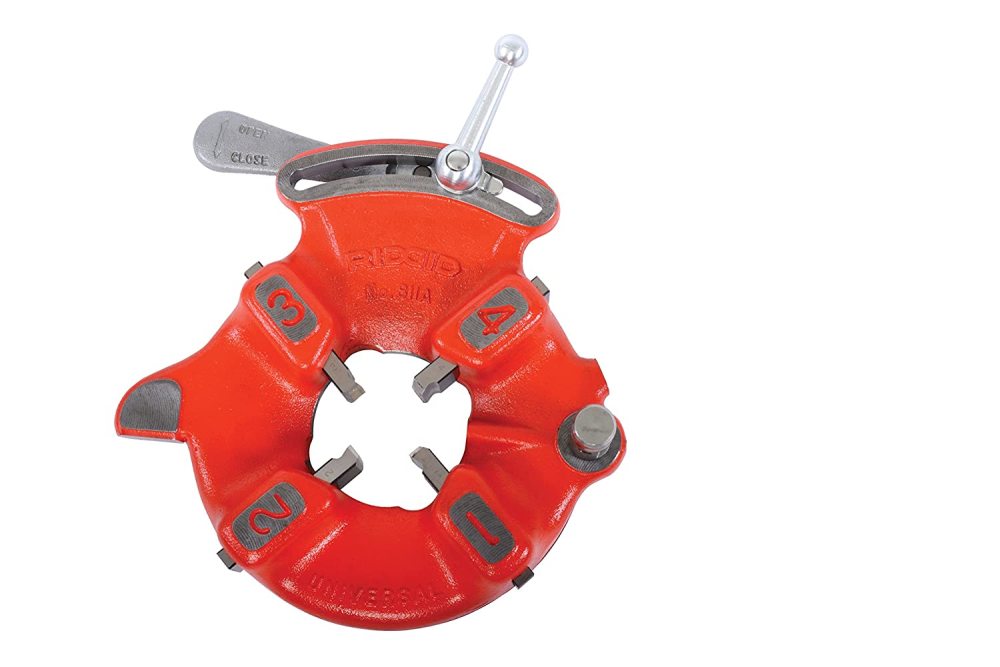 

Ridgid Universal 811A 1/8 to 2 Inch NPT Self-Opening Die Head