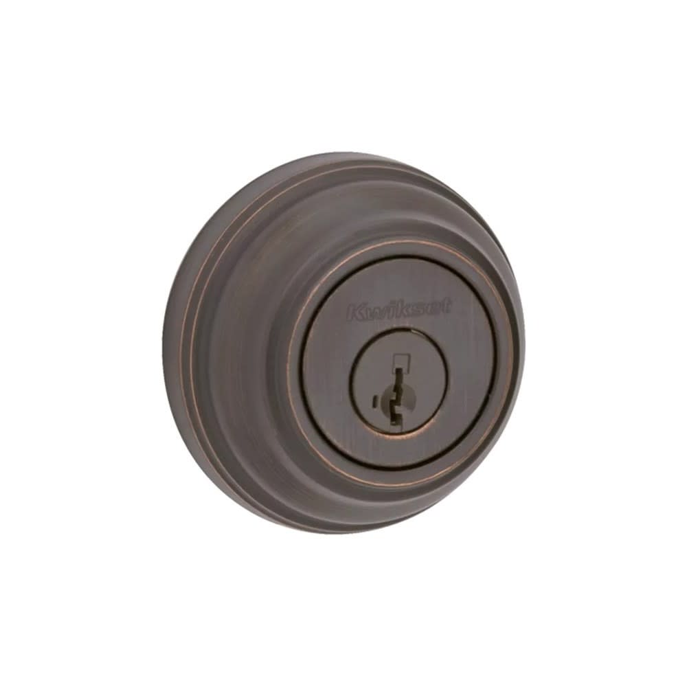 

Kwikset Venetian Bronze Keyed One Side Single Cylinder Deadbolt