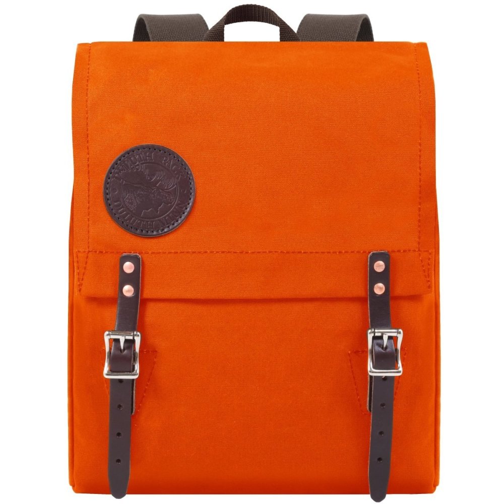 Duluth Pack 9 Liter Capacity Orange Box Style Child's Backpack