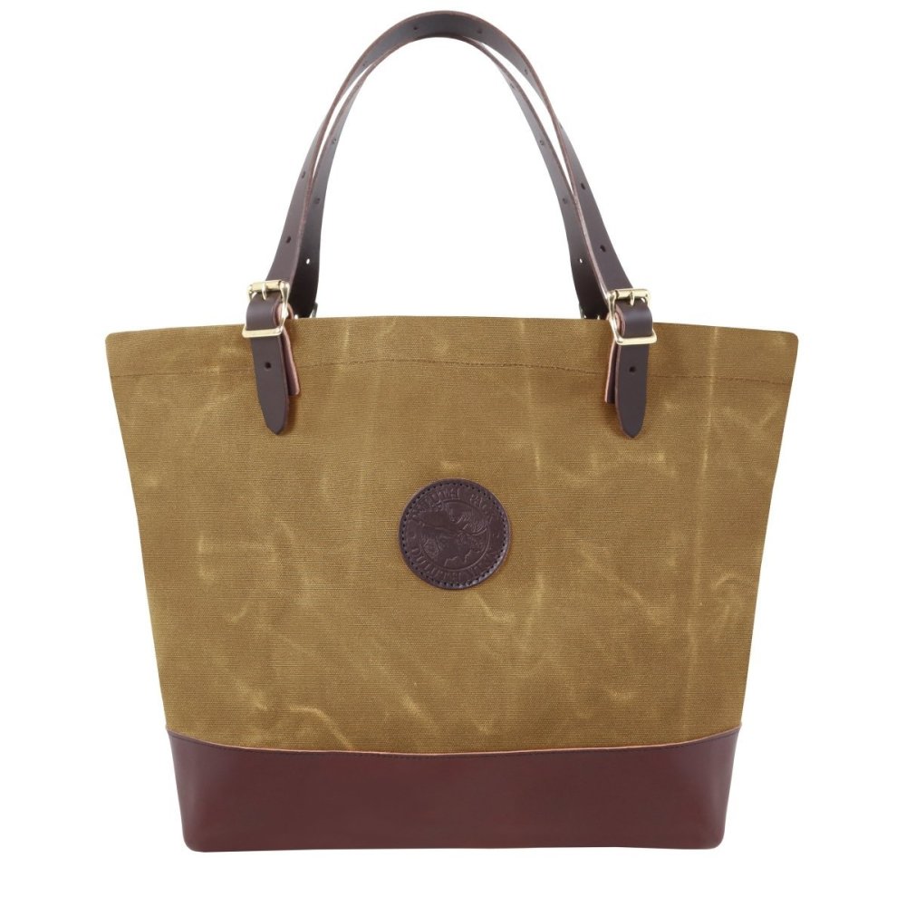 

Duluth Pack 33 Liter Capacity Wax Khaki Deluxe Market Tote