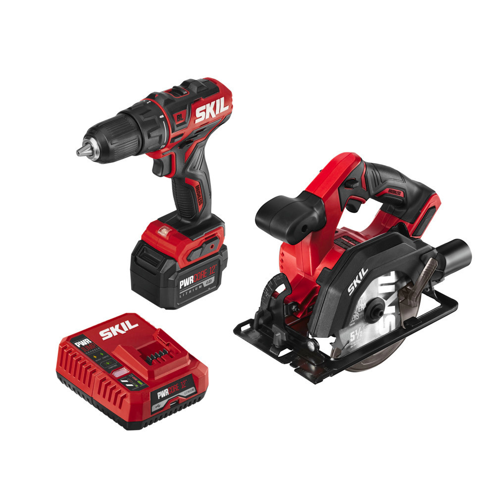 

SKIL PWRCORE 12 Brushless 12V Drill Driver and Circular Saw Kit
