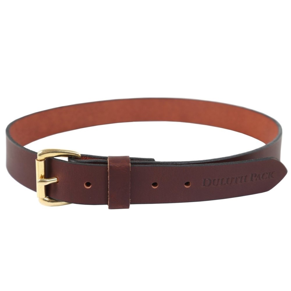 

Duluth Pack 1.25 In. W x 42 In. Waist Size Brown Leather Belt