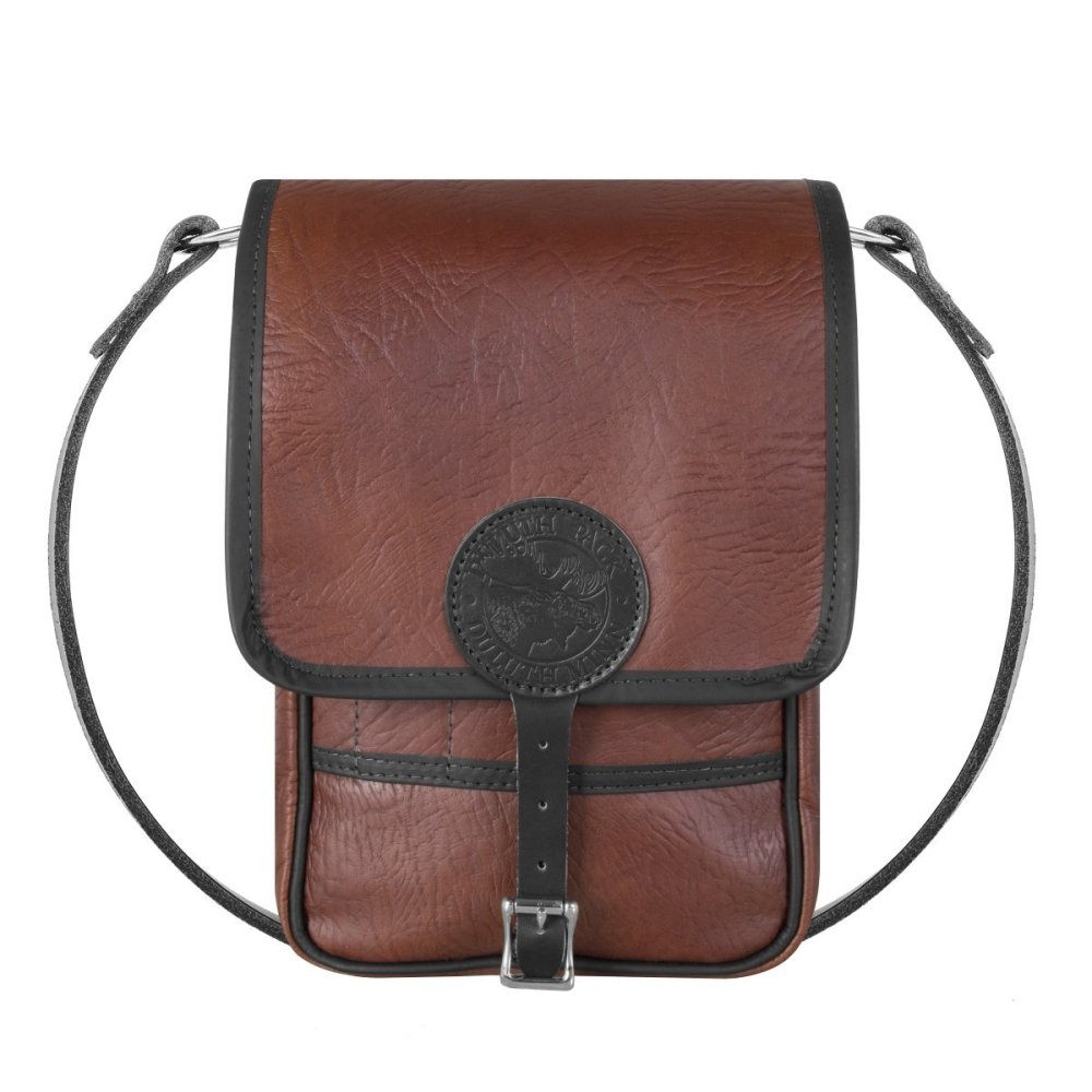 

Duluth Pack 6 Liter Capacity Black Trim Bison Leather Haversack