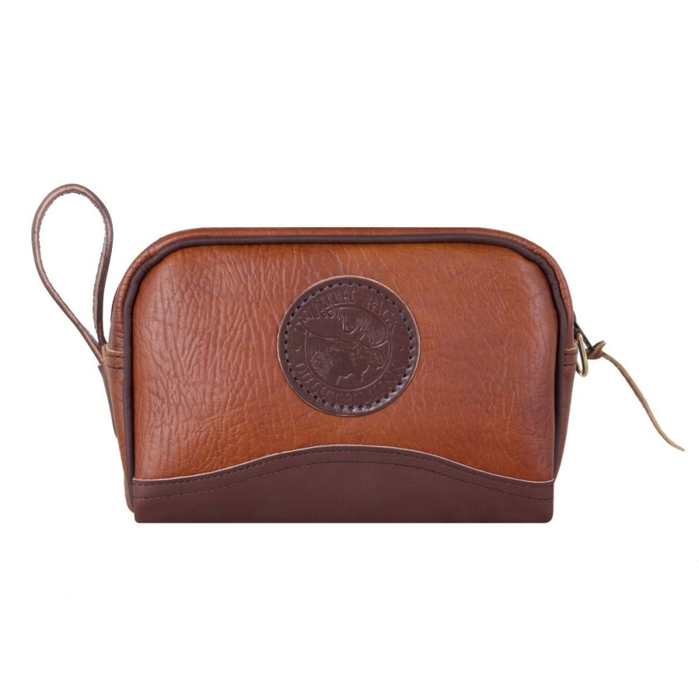 

Duluth Pack 5 Liter Capacity Brown Trim Leather Sportsman's Kit Bag