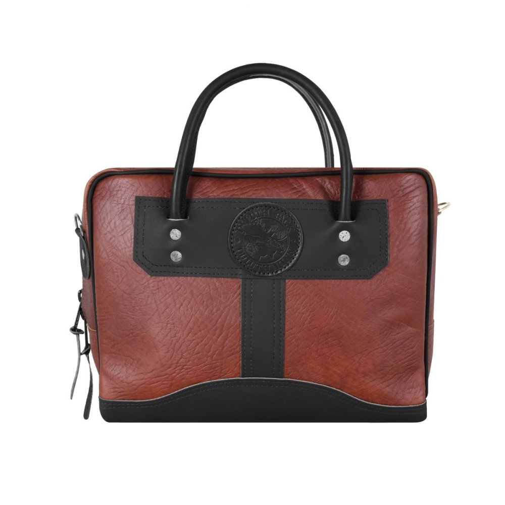 

Duluth Pack 10 Liter Capacity Black Standard Small Bison Leather Briefcase