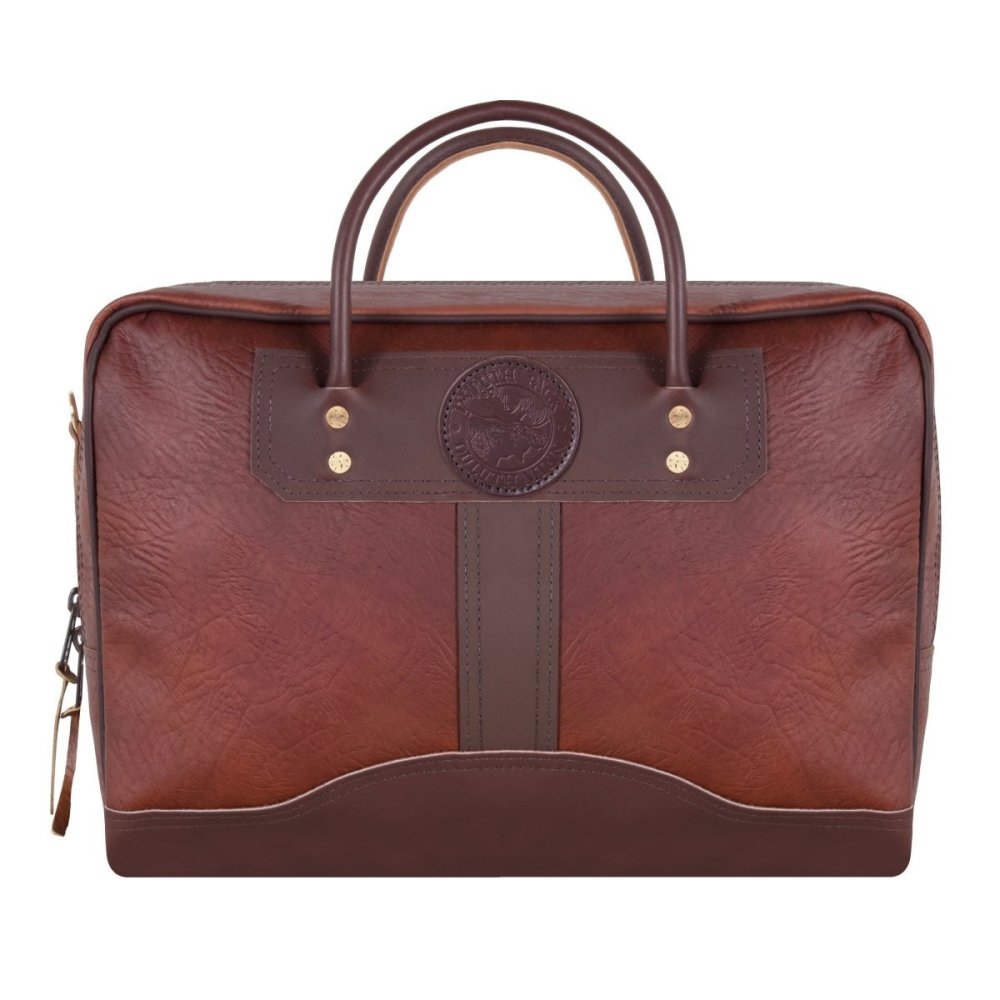 

Duluth Pack 14 Liter Capacity Brown Traveler's Medium Bison Leather Briefcase