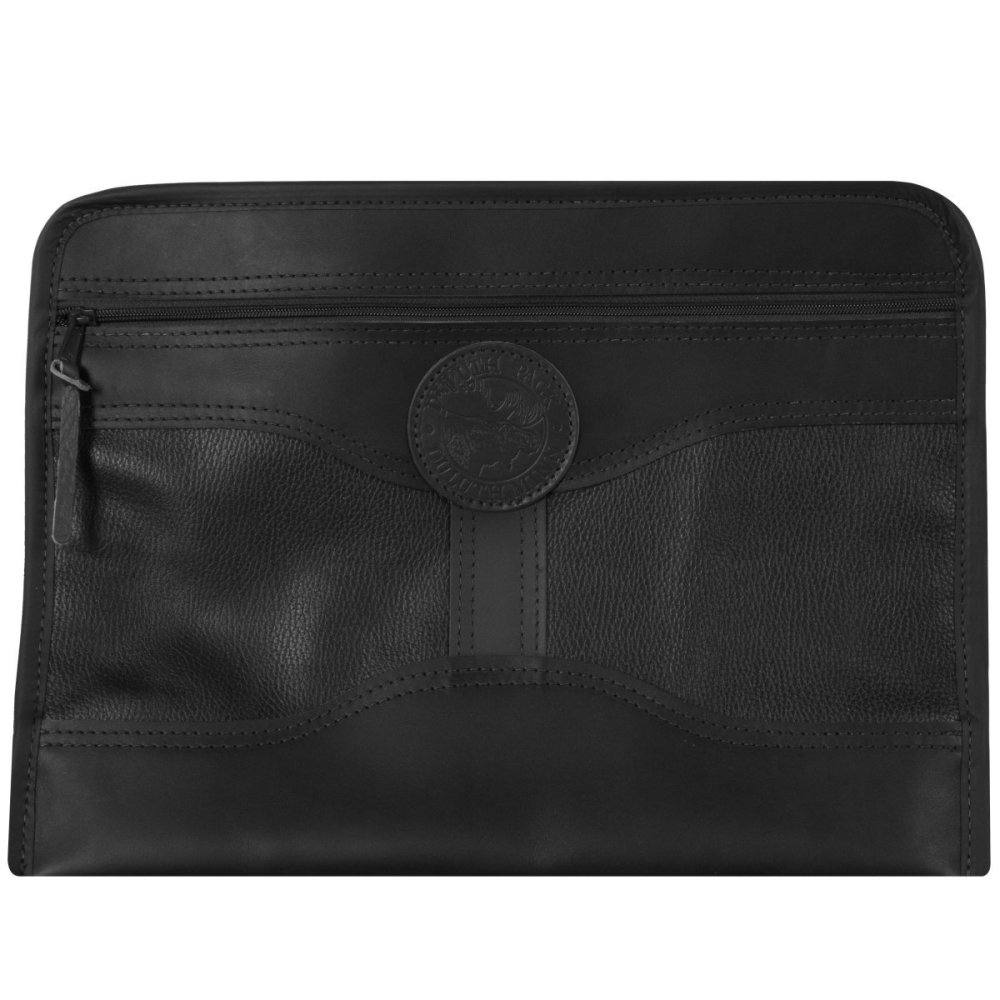 

Duluth Pack Black Pebbled Leather Document Brief