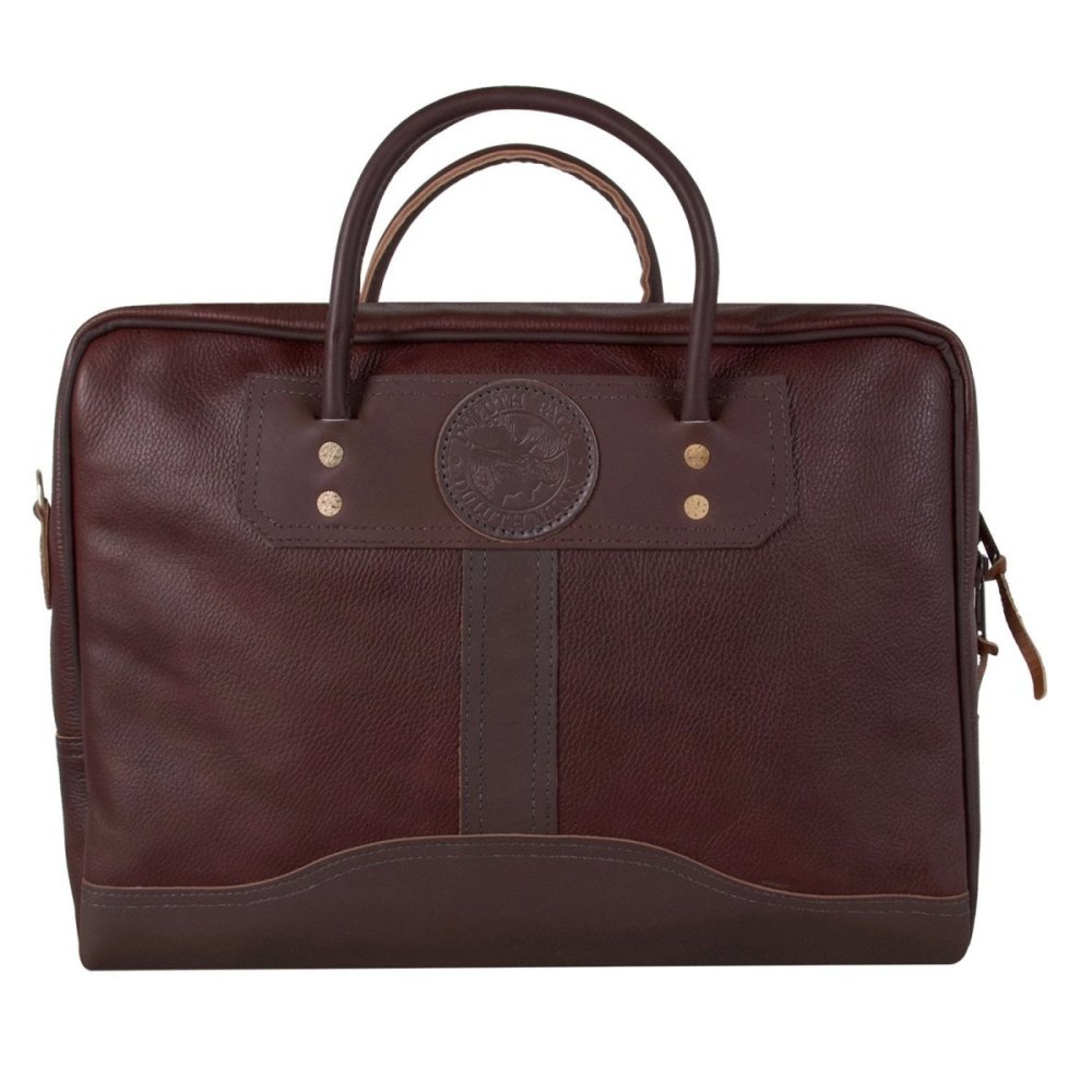 

Duluth Pack 18 Liter Capacity Brown Pebbled Leather Doctor's Weekend Bag