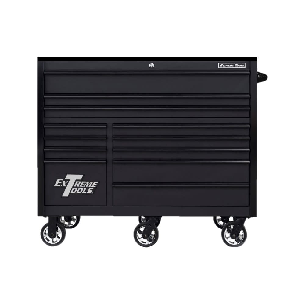

Extreme Tools 55" Matte Black Roller Cabinet with Black