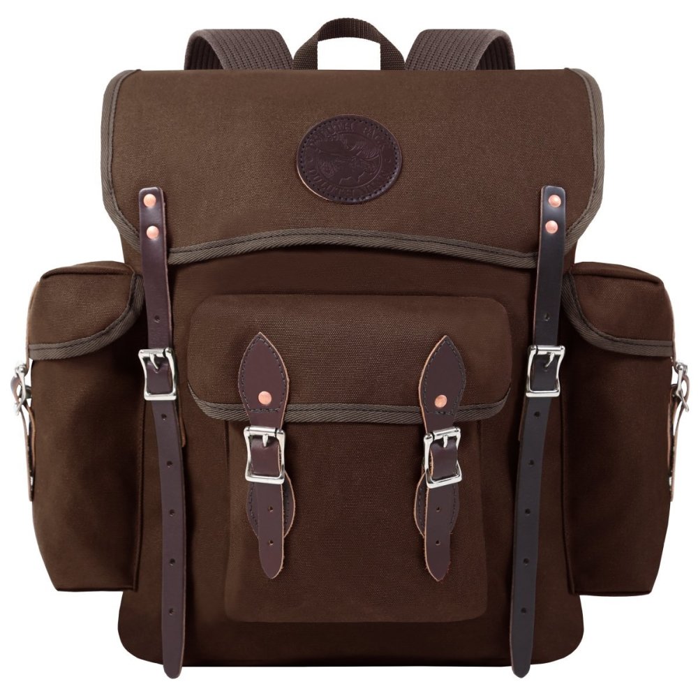 

Duluth Pack 24 Liter Capacity Brown Canvas Wanderer Backpack