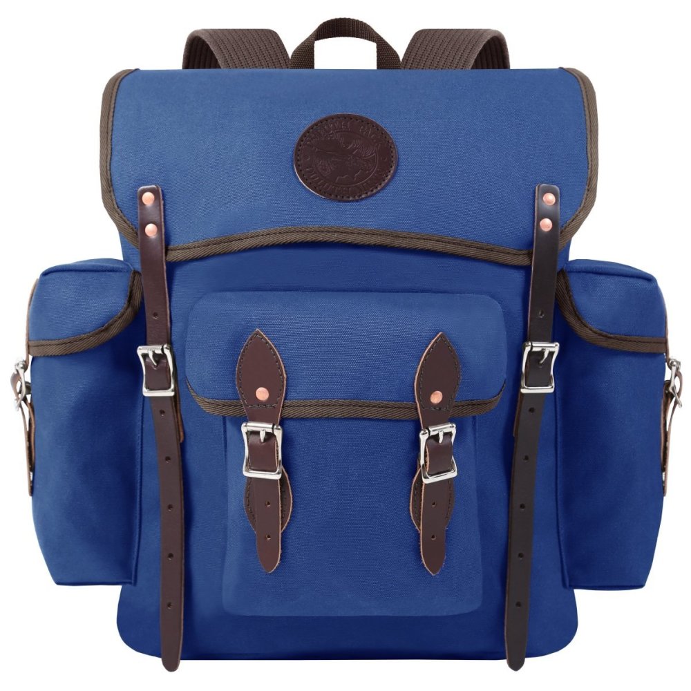 

Duluth Pack 24 Liter Capacity Royal Blue Canvas Wanderer Backpack