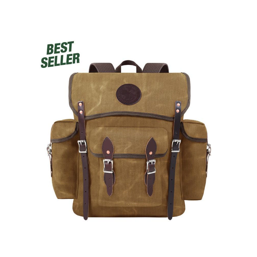 

Duluth Pack 24 Liter Capacity Wax Khaki Canvas Wanderer Backpack