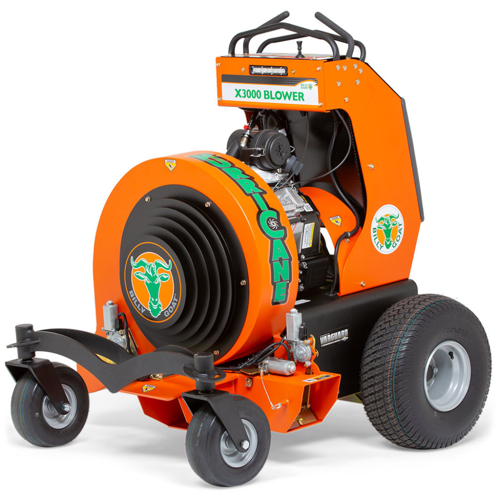 

Billy Goat Hurricane Series Stand-On Blower Medium Wheeled Zero Turn 627cc Vanguard V-Twin Engine 6500 CFM