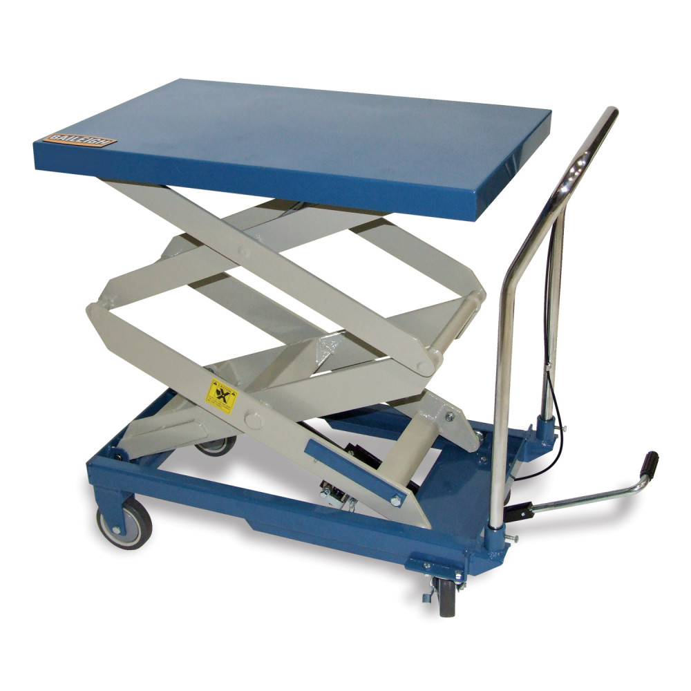 

Baileigh B-CARTX2 Lifting Table Double Height Hydraulic 660lbs