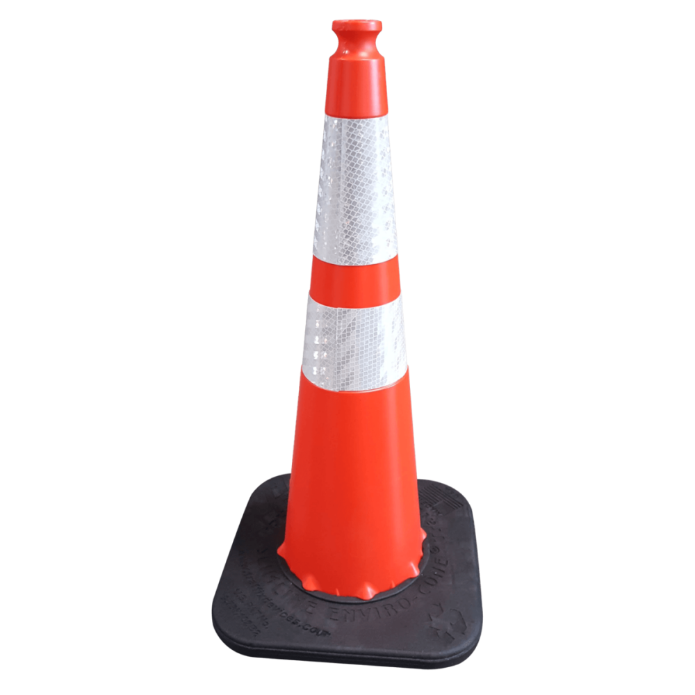 

Vizcon Orange 28" Slim Line Enviro-Cone with 10 Lbs Rubber Base
