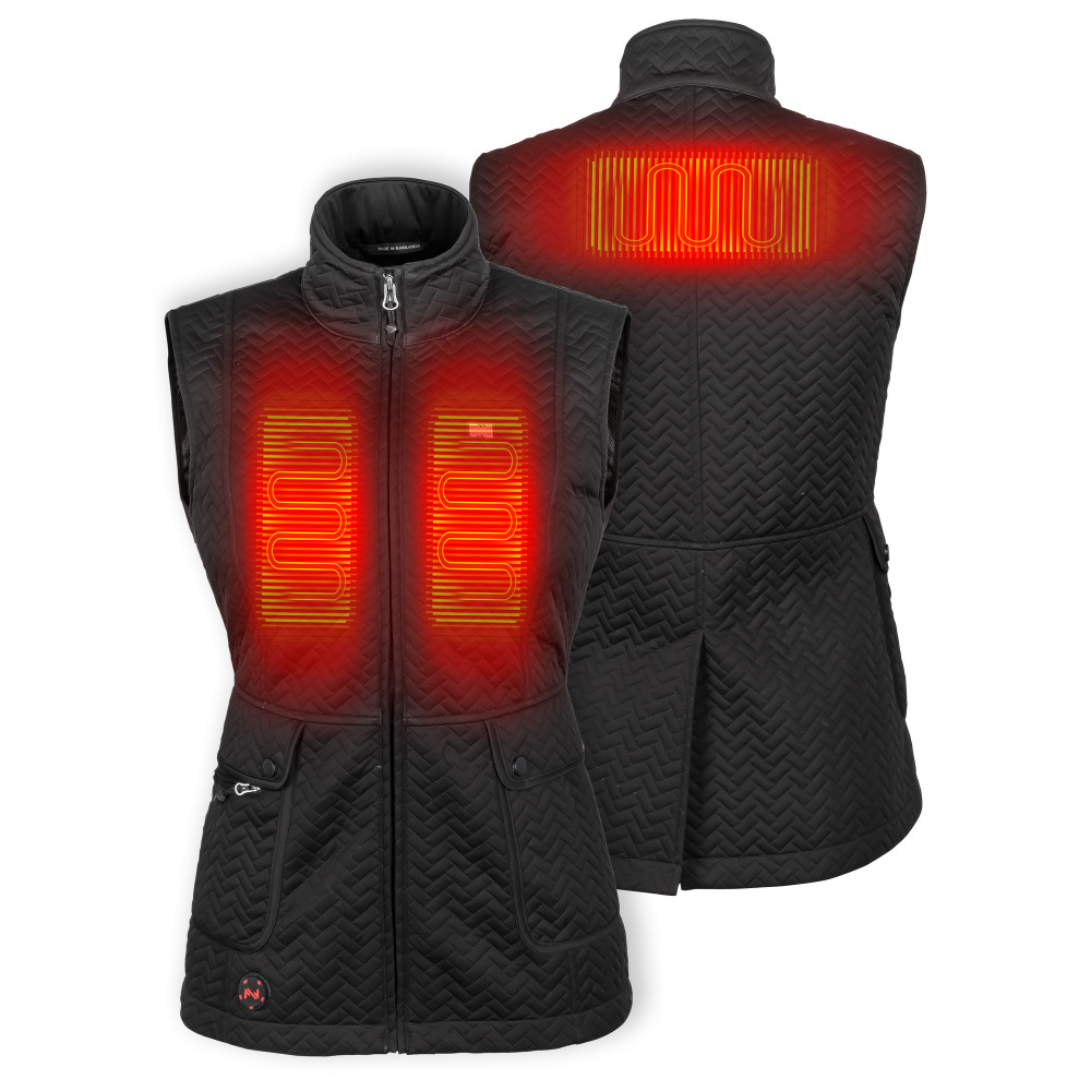 

Mobile Warming Cascade Vest Womens Black Medium