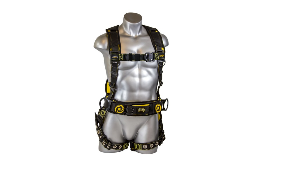 

Guardian Fall Protection X-Large Cyclone Construction Harness - Black/Yellow