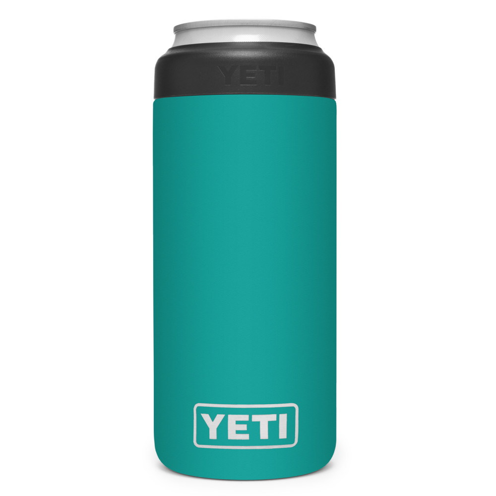 

Yeti Rambler Colster Slim Can Insulator 12oz Aquifer Blue