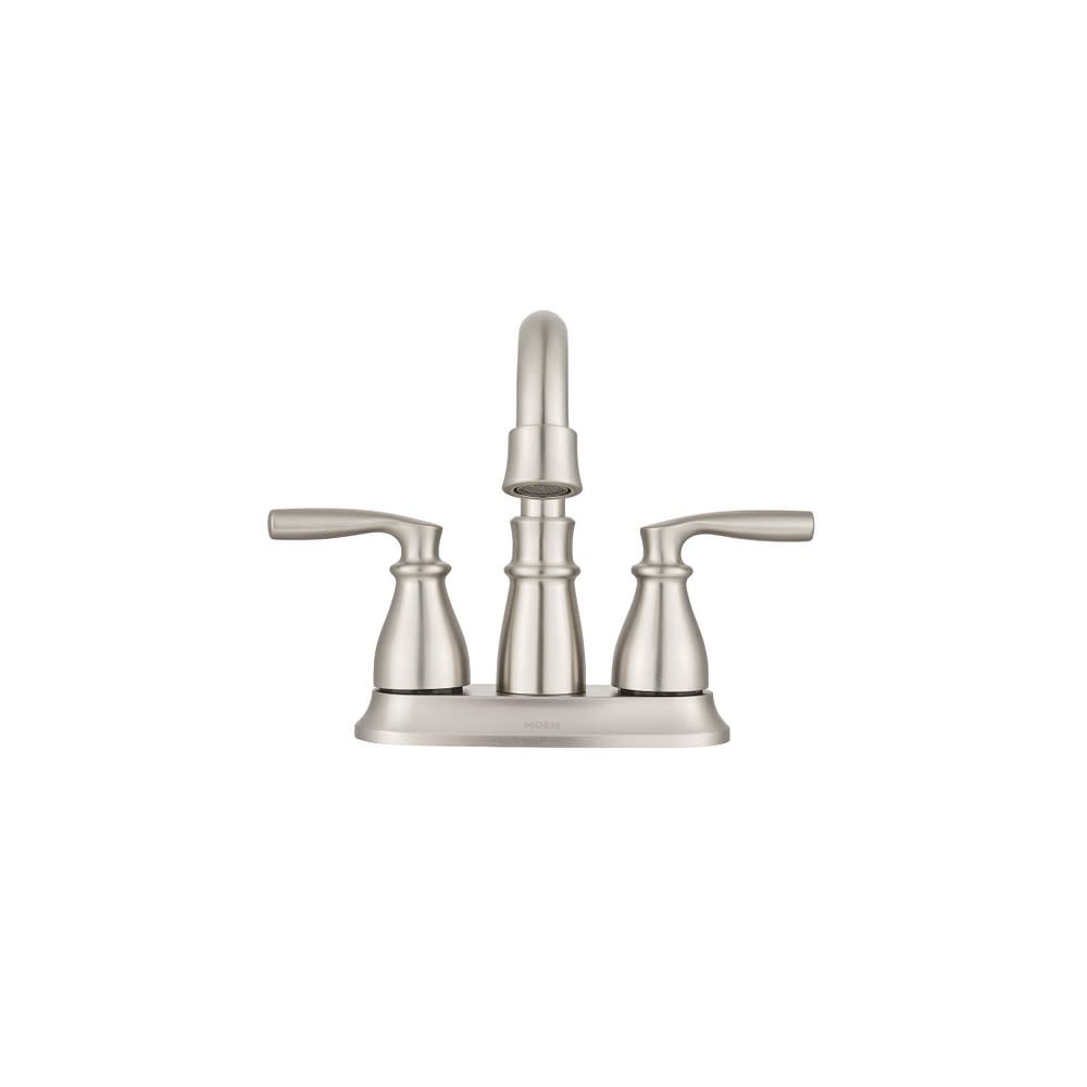 

Moen Hilliard Bathroom Faucet Spot Resist Nickel 2 Handle HighArc