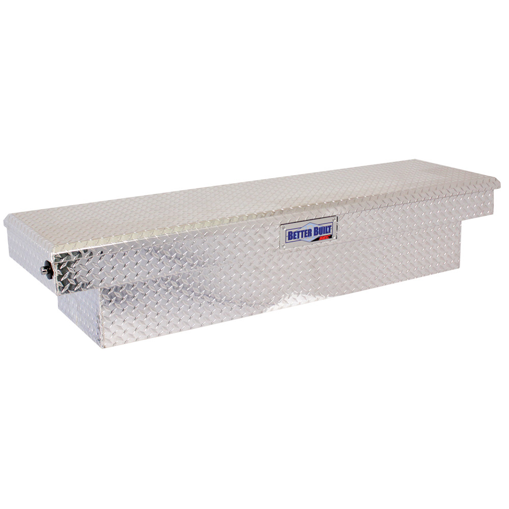 

Better Built 69" Push Button Saddle Truck Tool Box BRITE ALUMINUM