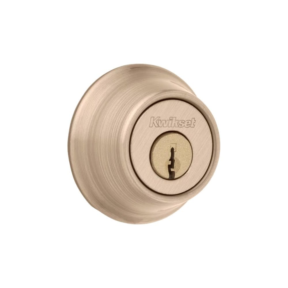 

Kwikset Antique Brass Double Cylinder Door Deadbolt
