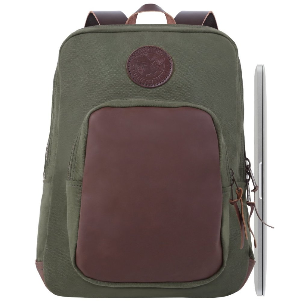 

Duluth Pack 21 Liter Capacity Olive Drab Large Deluxe Laptop Backpack