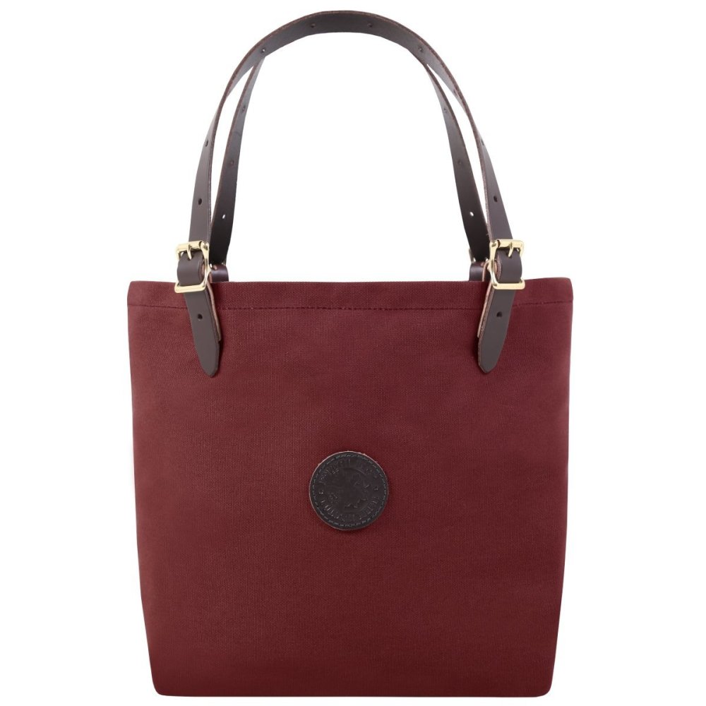 Duluth Pack 18 Liter Capacity Burgundy Medium Market Tote