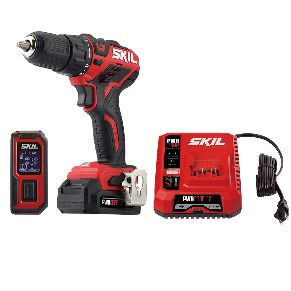 

SKIL PWRCORE 12 12V 1/2'' Drill Driver & Laser Measurer Kit