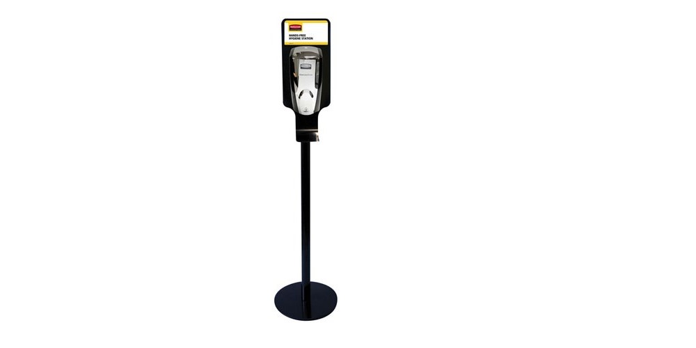 

Rubbermaid Black Metal Stand Auto foam Hygiene Hand Sanitizer Station
