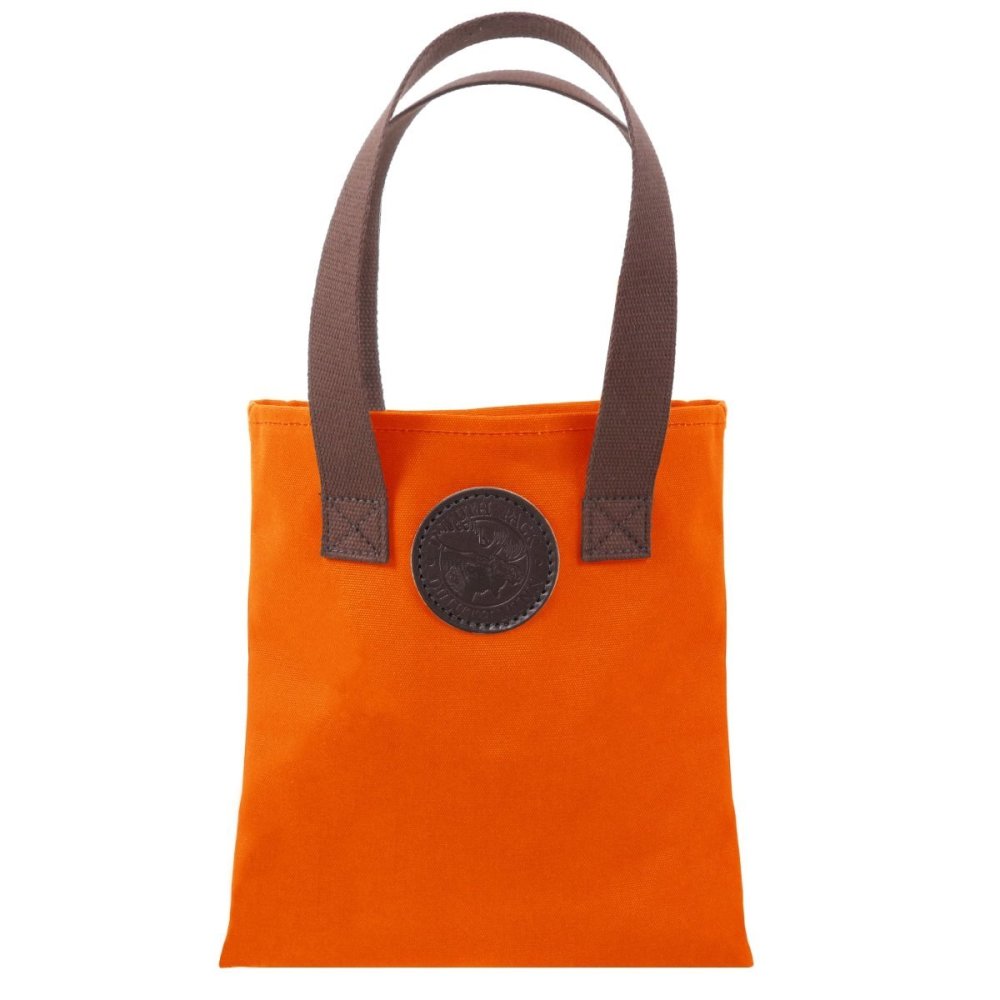 

Duluth Pack 6 Liter Capacity Orange Canvas Box Style Promo Tote
