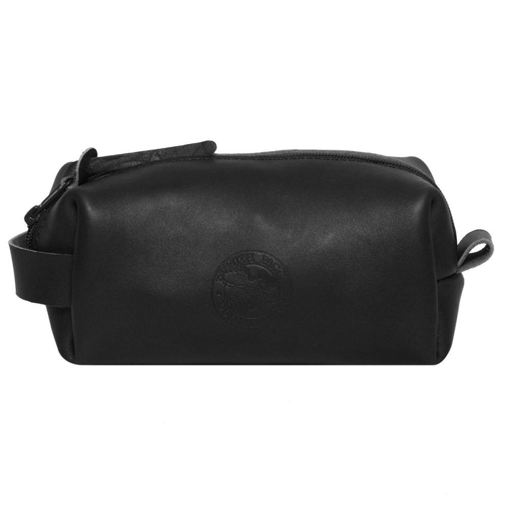 

Duluth Pack 2 Liter Capacity Black Medium Leather Travel Kit Bag