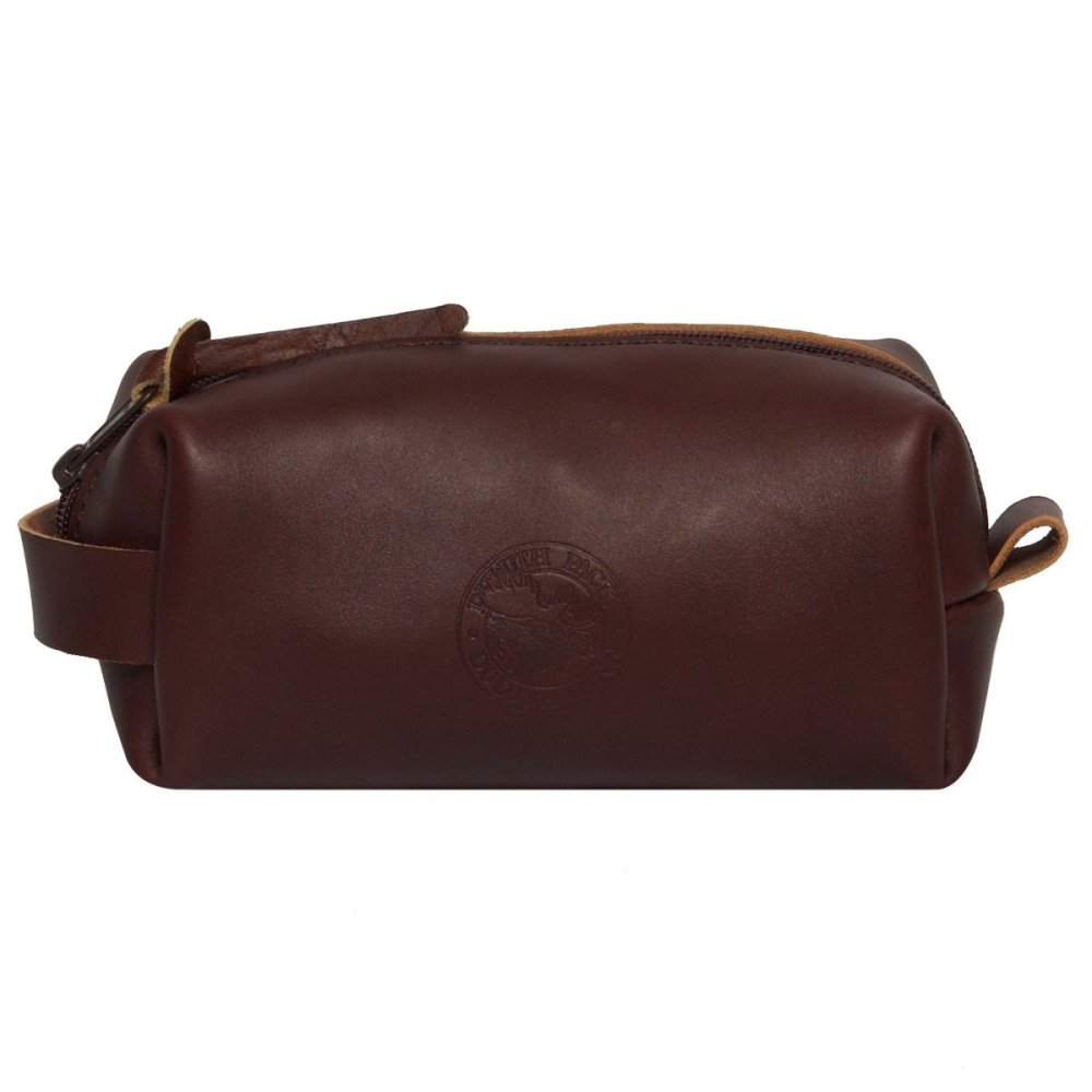 

Duluth Pack 2 Liter Capacity Brown Medium Leather Travel Kit Bag