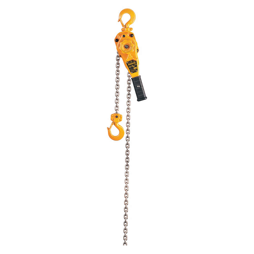 

Harrington Hoist and Crane 1500 Lbs Load Capacity 15 Ft. Lift Lever Chain Hoist