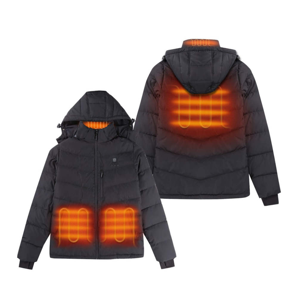 

ORORO Mens Black Heated Down Jacket Kit XL