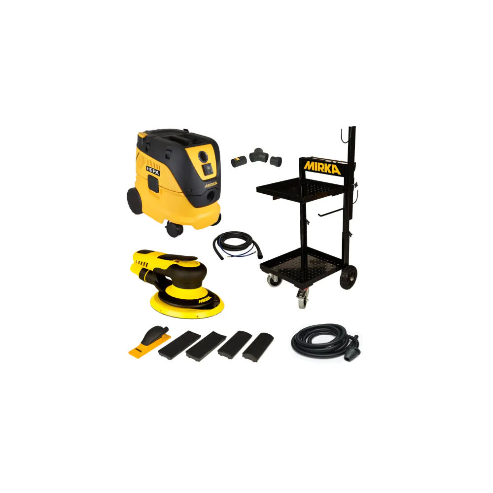 

Mirka 6" 8mm Orbit Sander Dust Free Trolley System