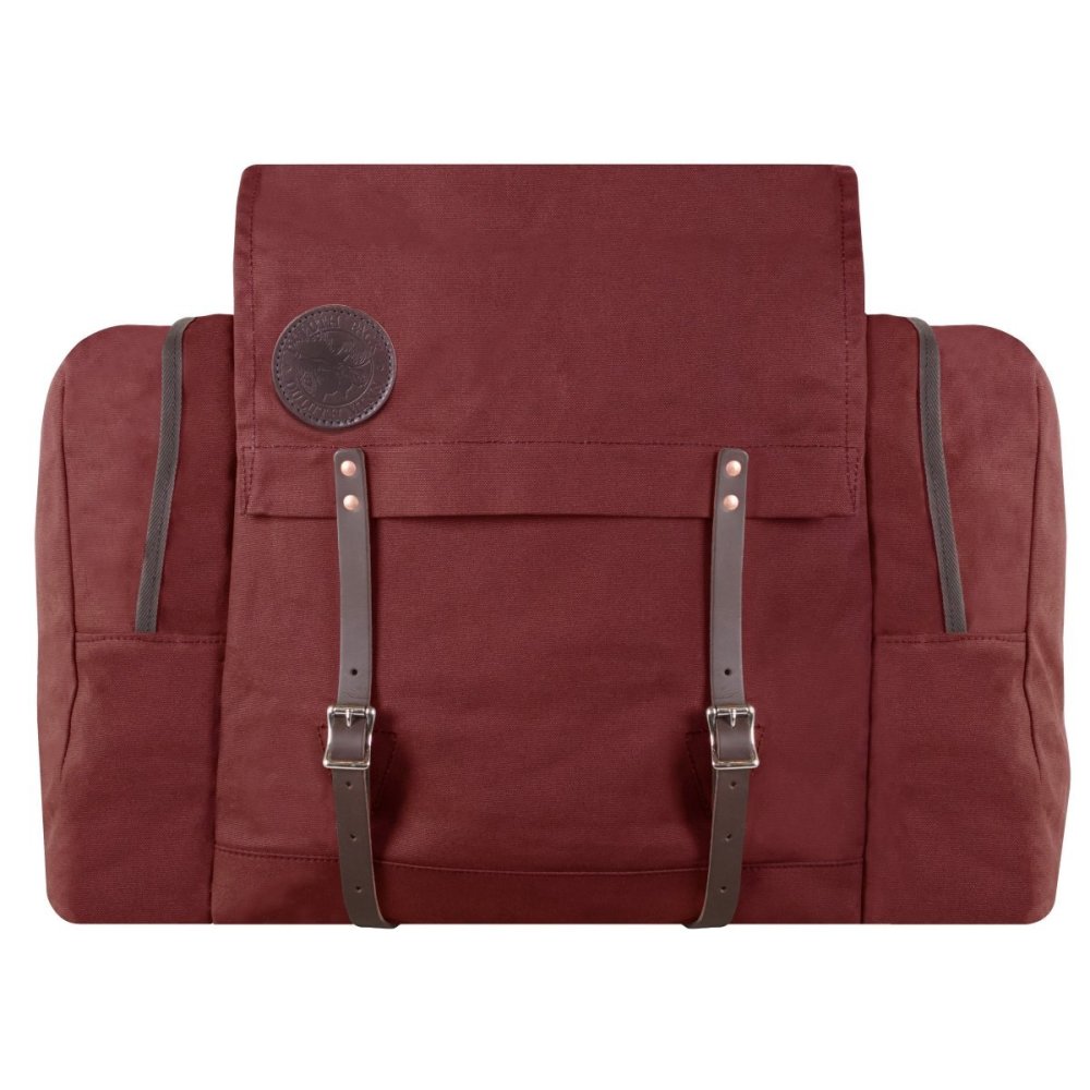 Duluth Pack 64 Liter Capacity Burgundy Canvas Camp Kitchen Pack