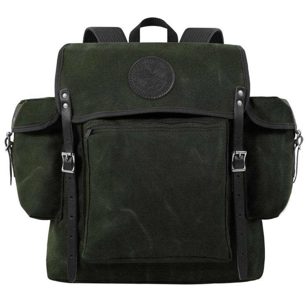 

Duluth Pack 32 Liter Capacity Wax Olive Drab Canvas Rambler Backpack
