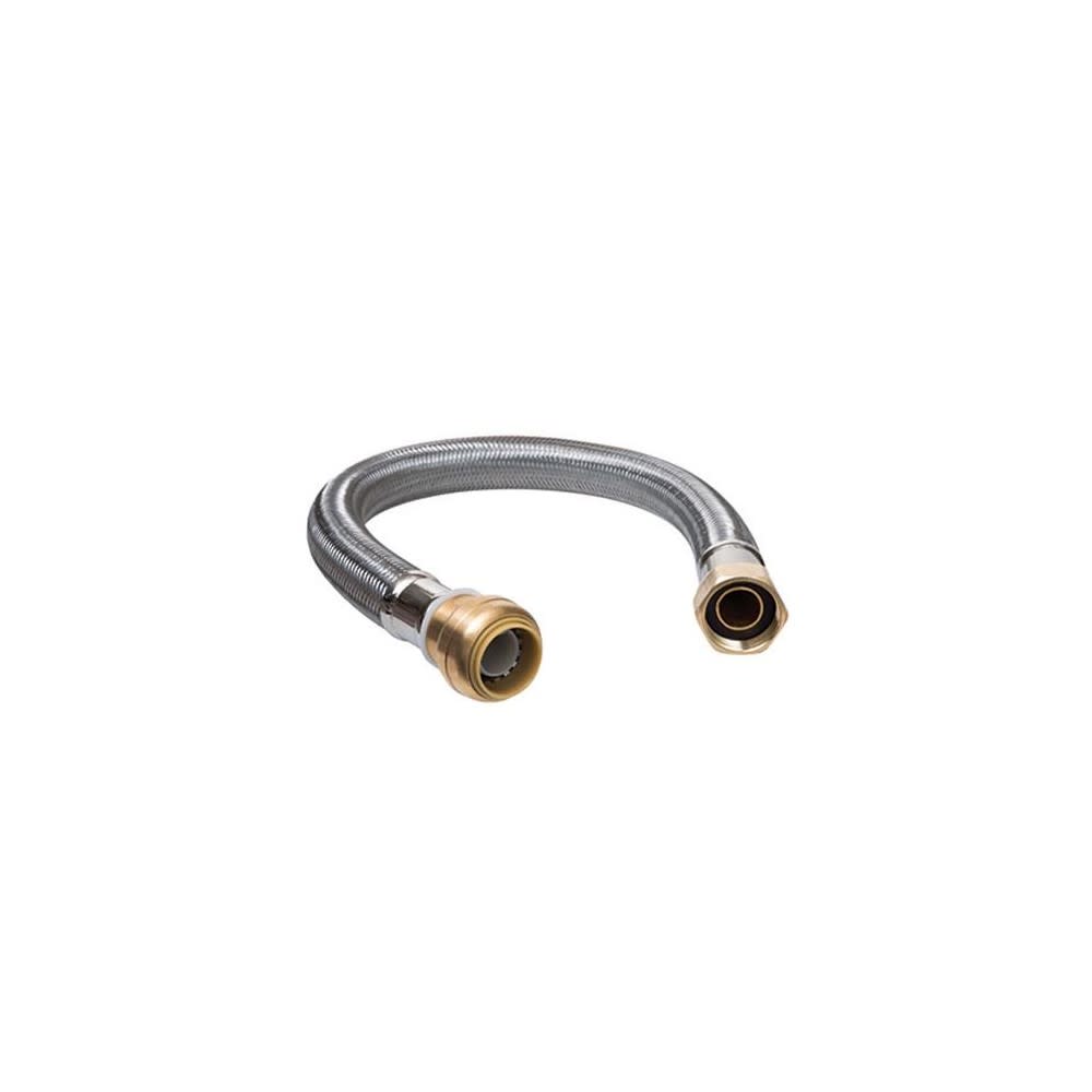 Sharkbite 1/2 x 3/4 FIP x 12" Length Water Heater Connector